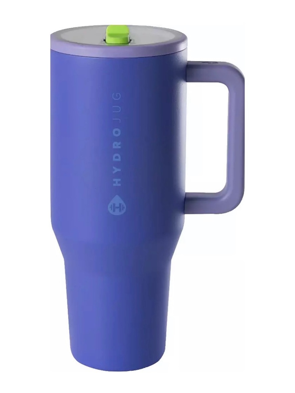 HydroJug Purple Travel Mug with Lime Accent